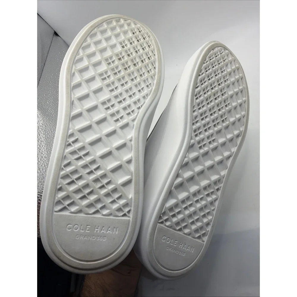 Cole Haan Grand Crosscourt Daily Low-Top Casual Sneakers White,‎ Argento Size 6